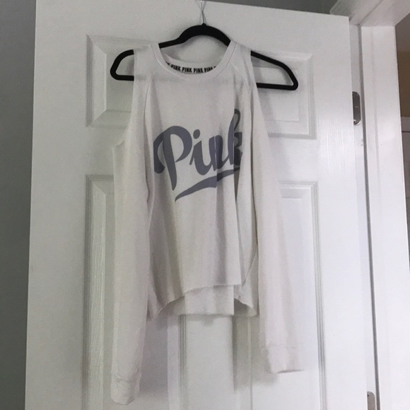 PINK Victoria's Secret Tops - PINK VICTORIA SECRET COLD SHOULD SWEATSHIRTs